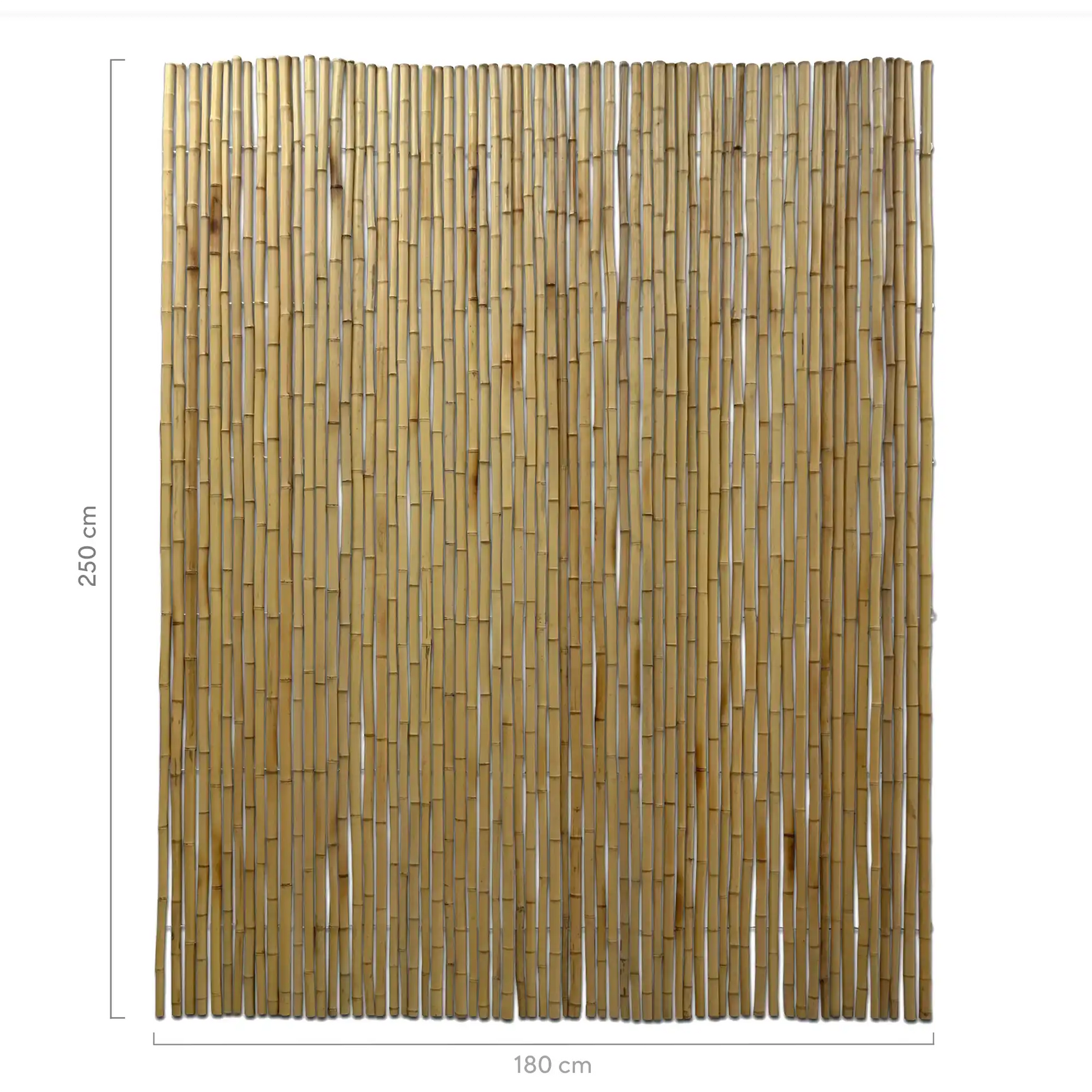 Bamboemat Naturel 250 cm hoog