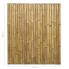 Bamboescherm Giant Naturel 180 x 200 cm