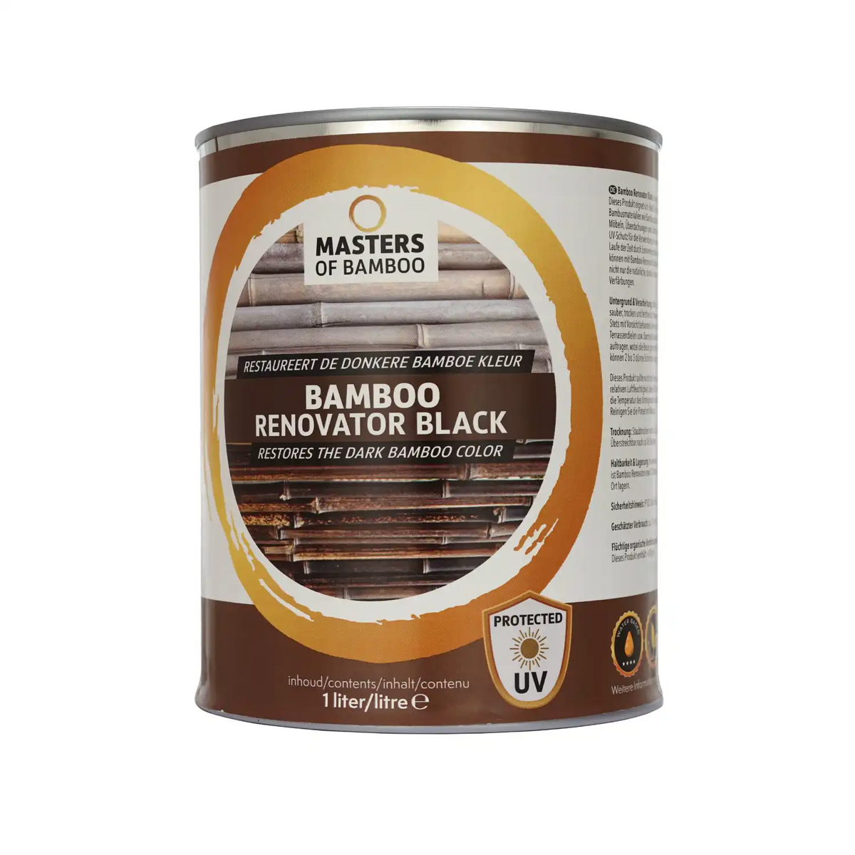 Bamboe Renovator Zwart 1 Liter Blik