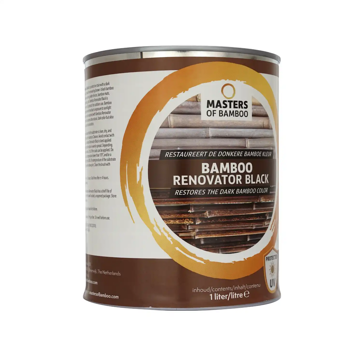 Bamboe Renovator Zwart 1 Liter Blik