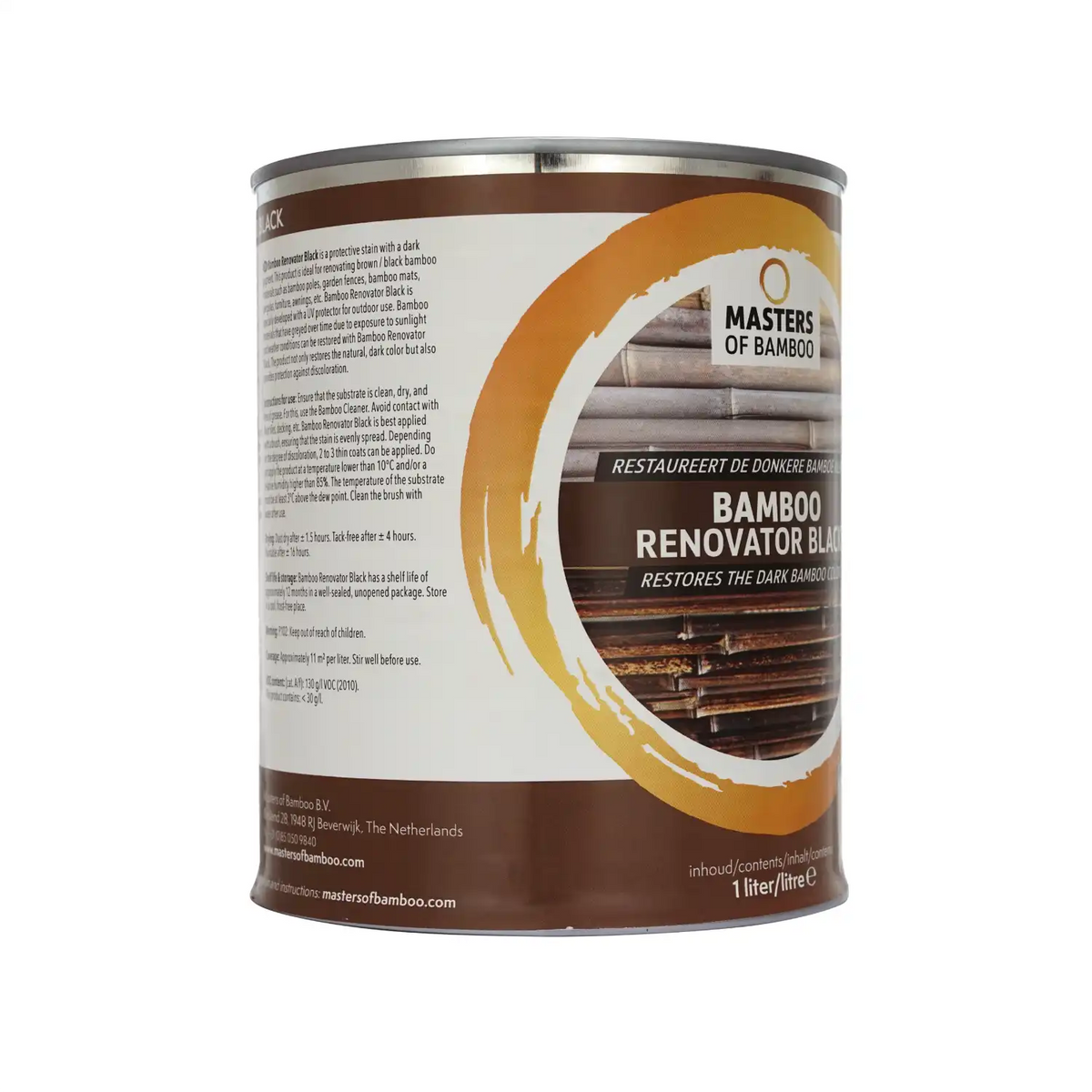 Bamboe Renovator Zwart 1 Liter Blik