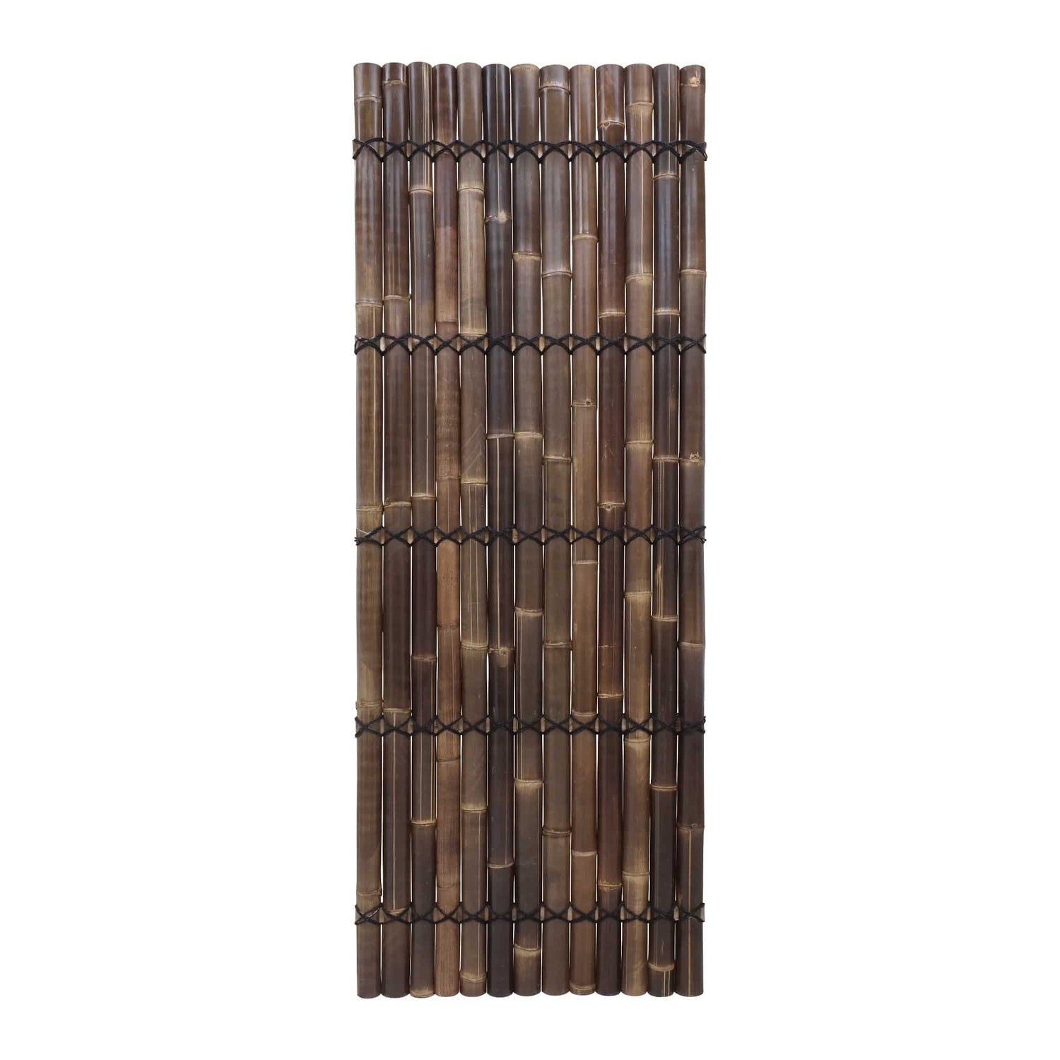 Bamboescherm Halfrond Zwart 90 x 240 cm