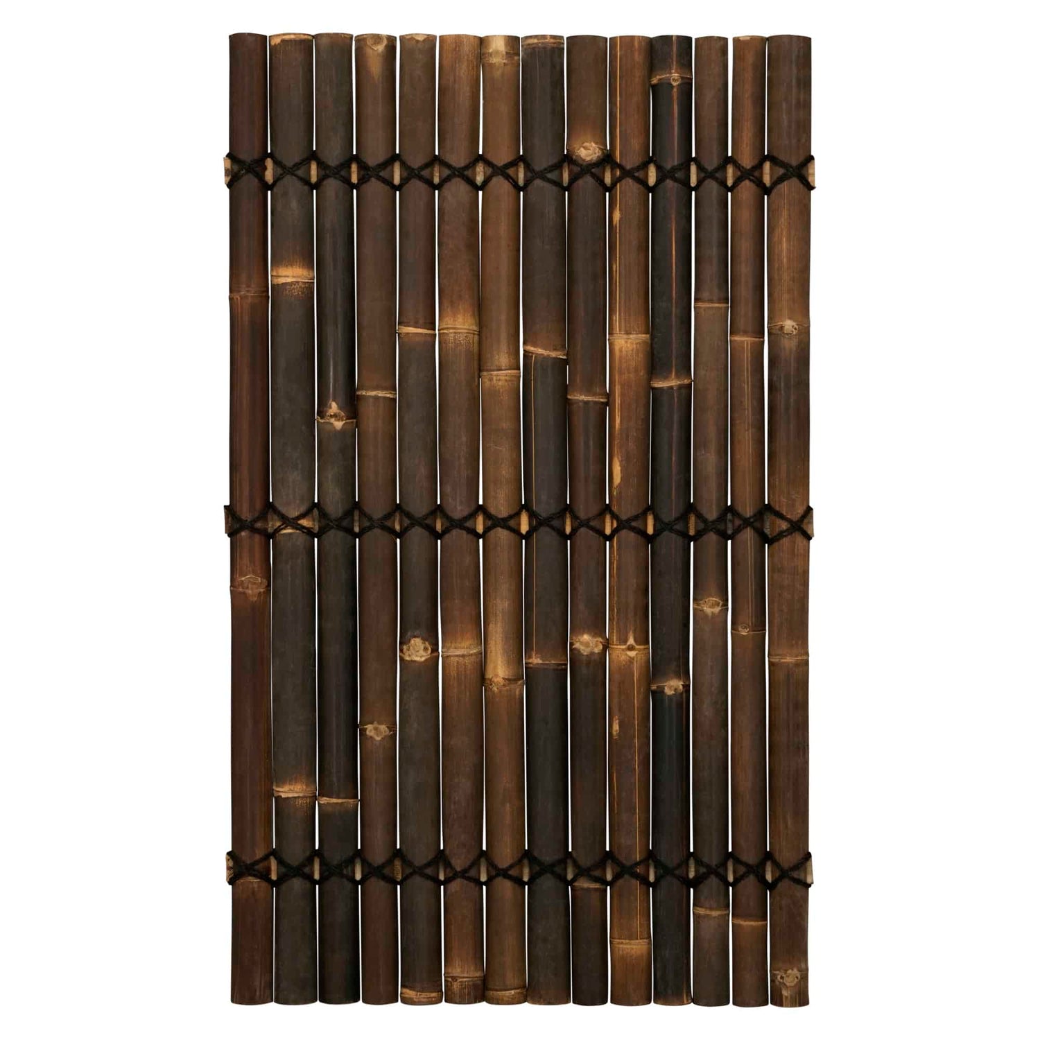 Bamboescherm Halfrond Zwart 90 x 150 cm