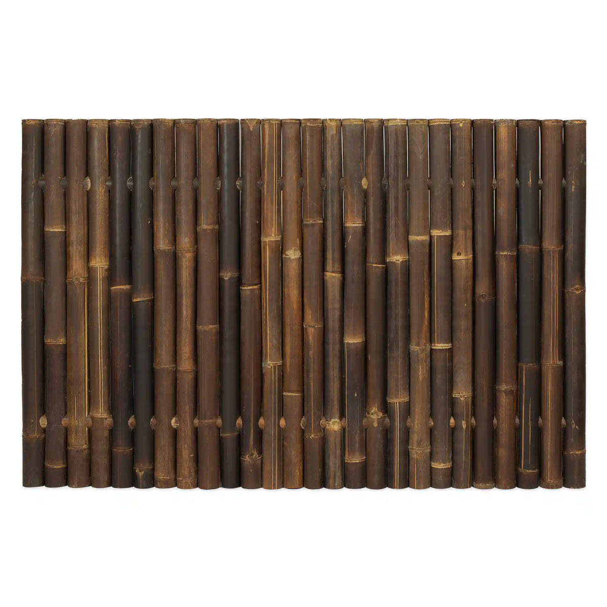Zwart bamboescherm Giant 120 cm hoog