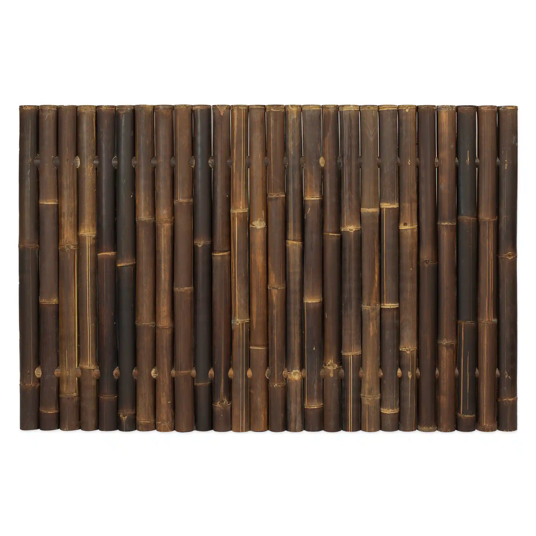 Zwart bamboescherm Giant 120 cm hoog