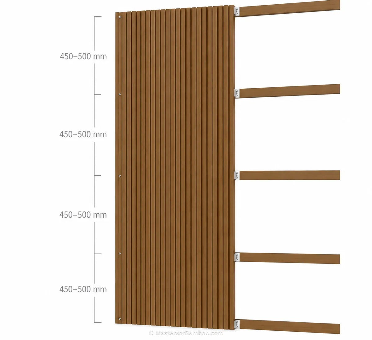 Bamboe Gevelbekleding Nano Six handleiding montage
