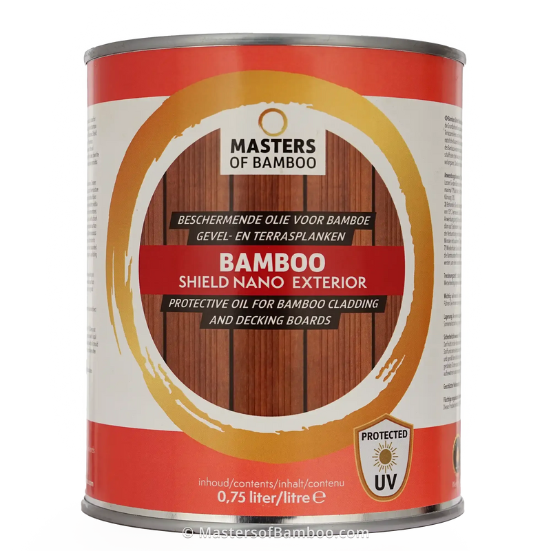 Bruine bamboe terrasplanken beits