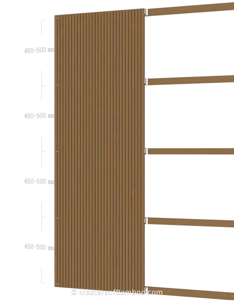 Bamboe gevelplank montage frame