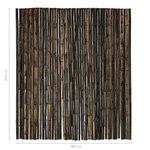 Bamboemat large zwart 180x200cm