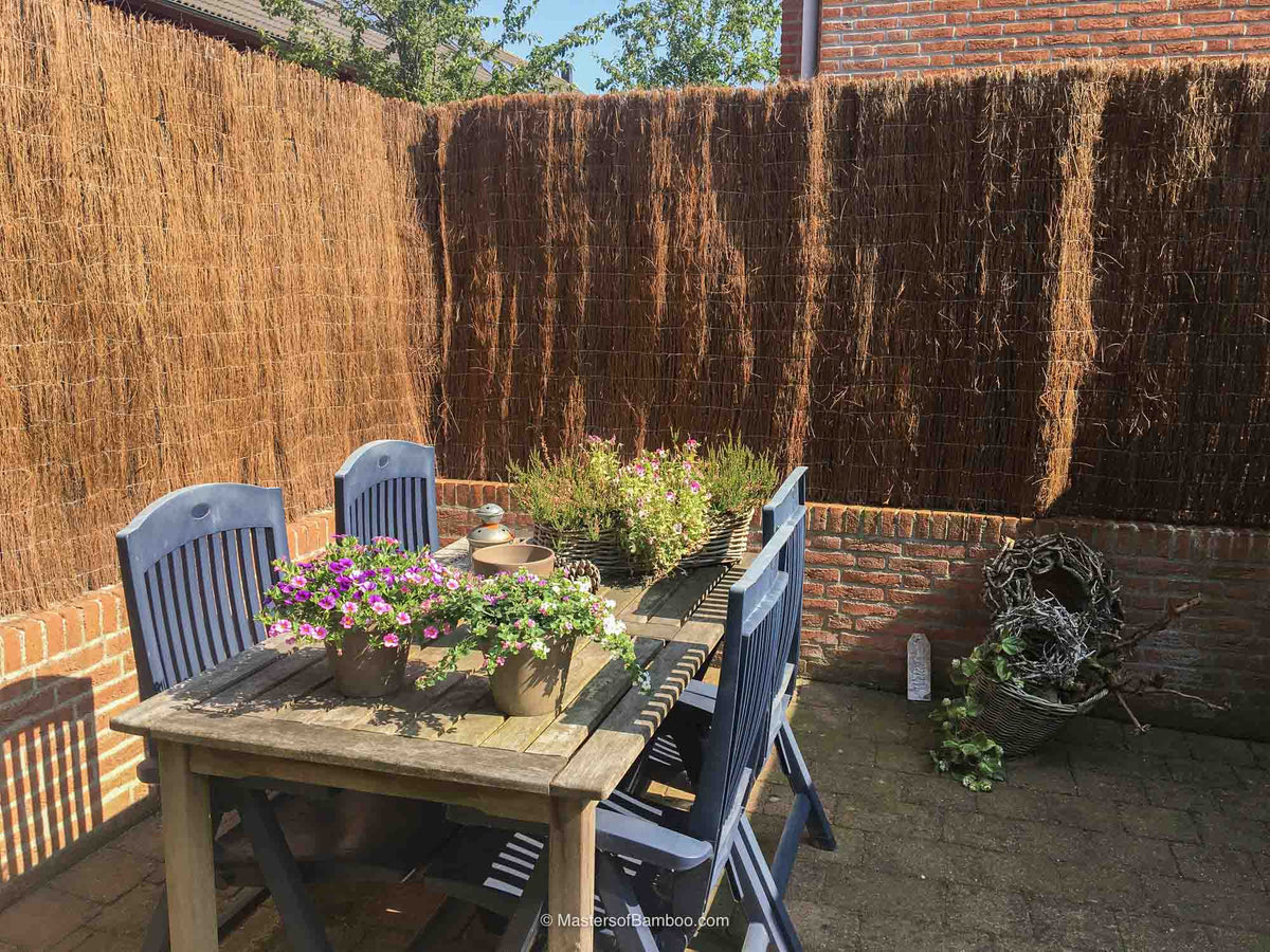 Ericamatten schutting tuin