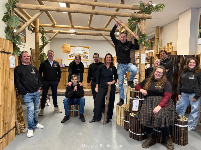 bamboe producten showroom met vakkundig personeel