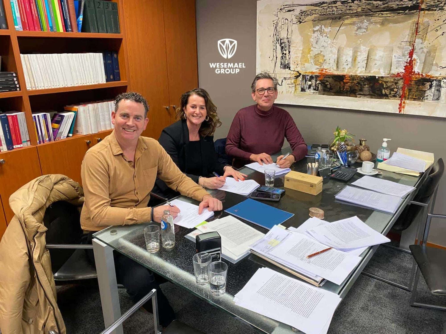 Boudewijn van Wesemael, Pim van der Eng, Sandra Bonne zijn zakenpartners