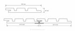 Technische tekening Profiel Triple Thermo gevelplank