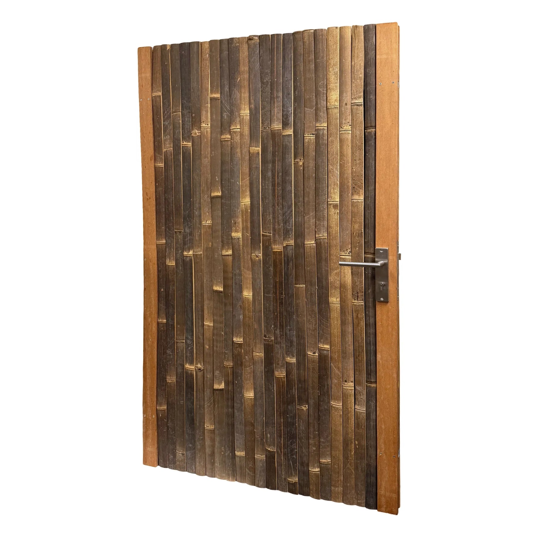 Tuindeur budget zwart 180 cm schuin