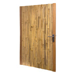 tuindeur naturel bamboe budget