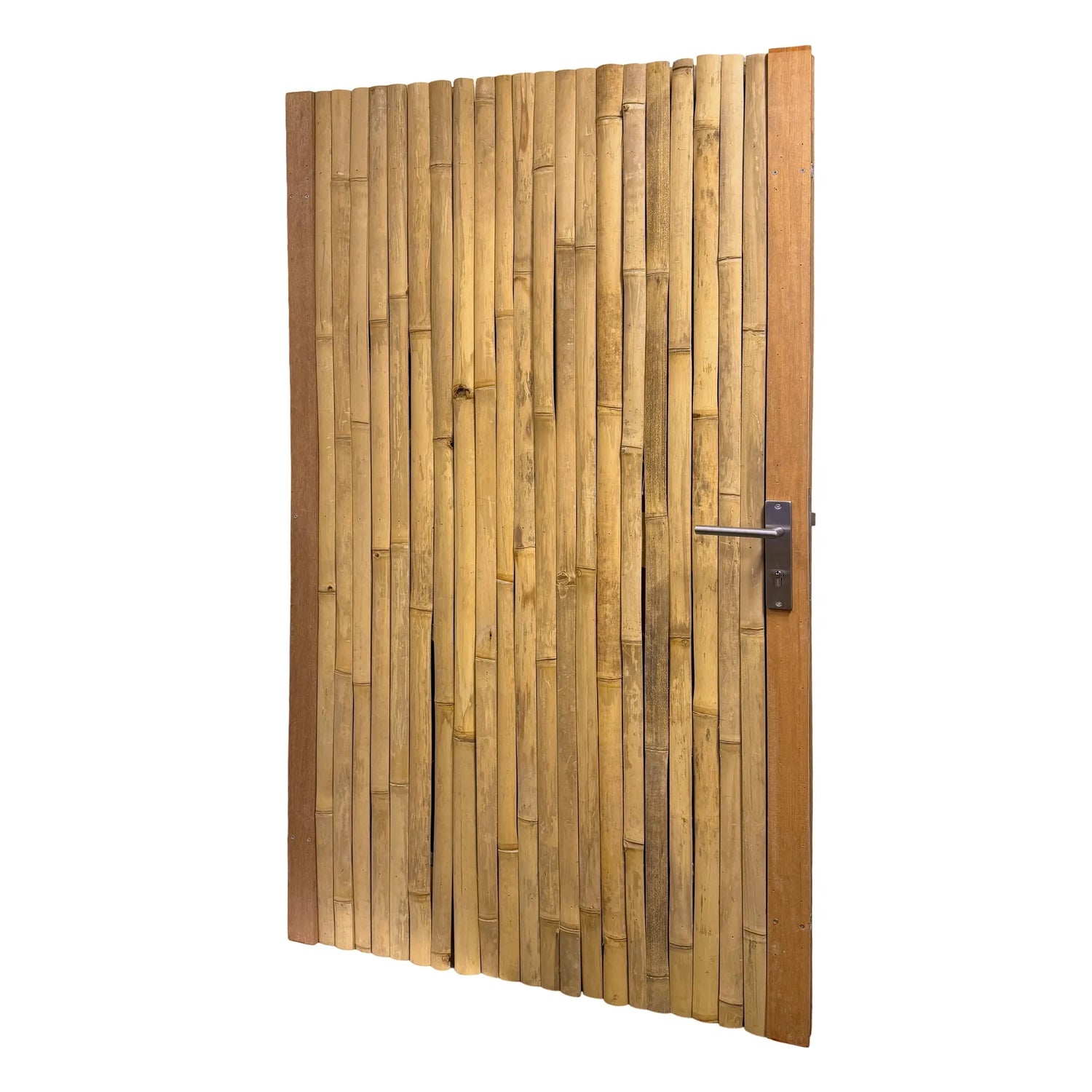 tuindeur naturel bamboe budget