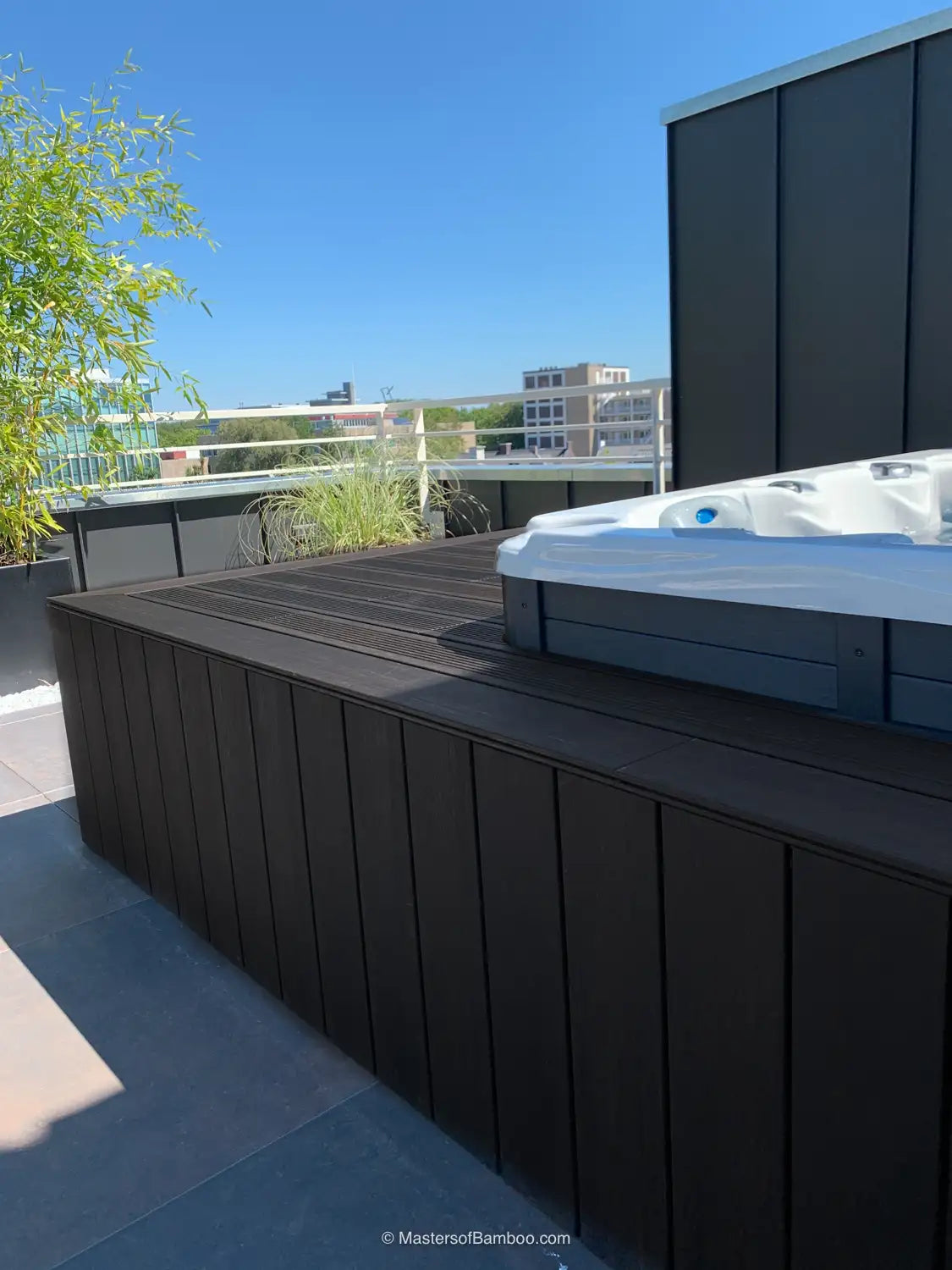 vlonderplank thermo op dakterras