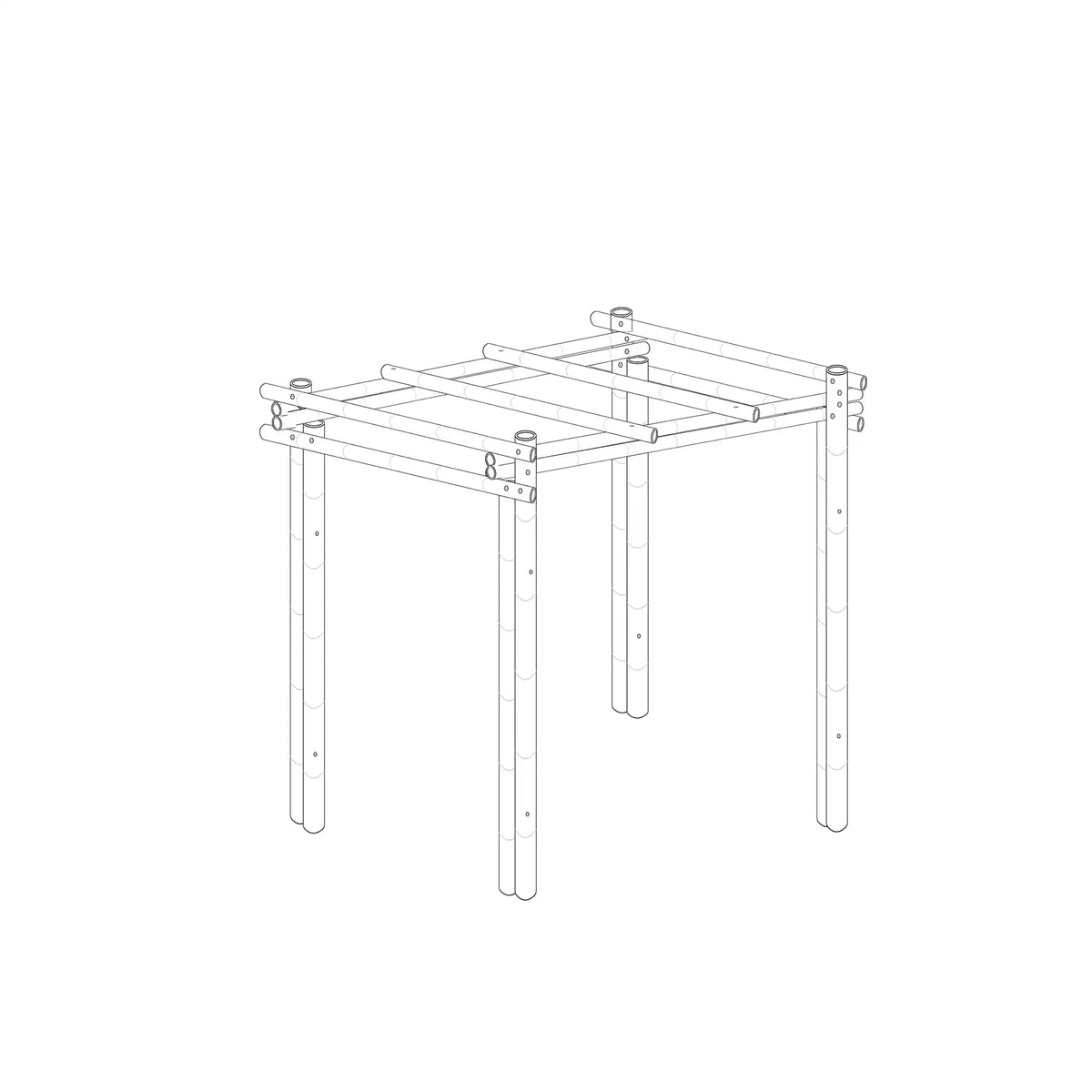 Bamboe Java Zwart pergola bali 2x2