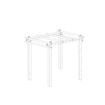 Bamboe Java Zwart pergola bali 2x2