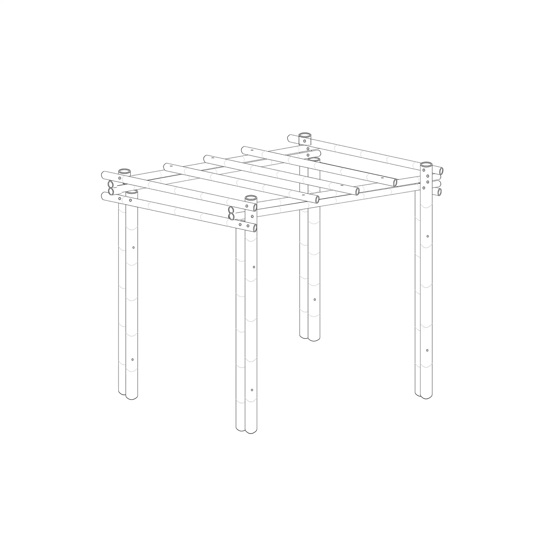 Bamboe Pergola bali 3x3