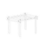 Zwarte bamboe pergola bali 4x4