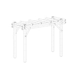 Bamboe pergola bogota 1x4