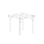 Guadua bamboe pergola bogota 3x3