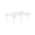 Guadua bamboe pergola bogota 3x6