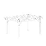 Bamboe pergola bogata 4x5