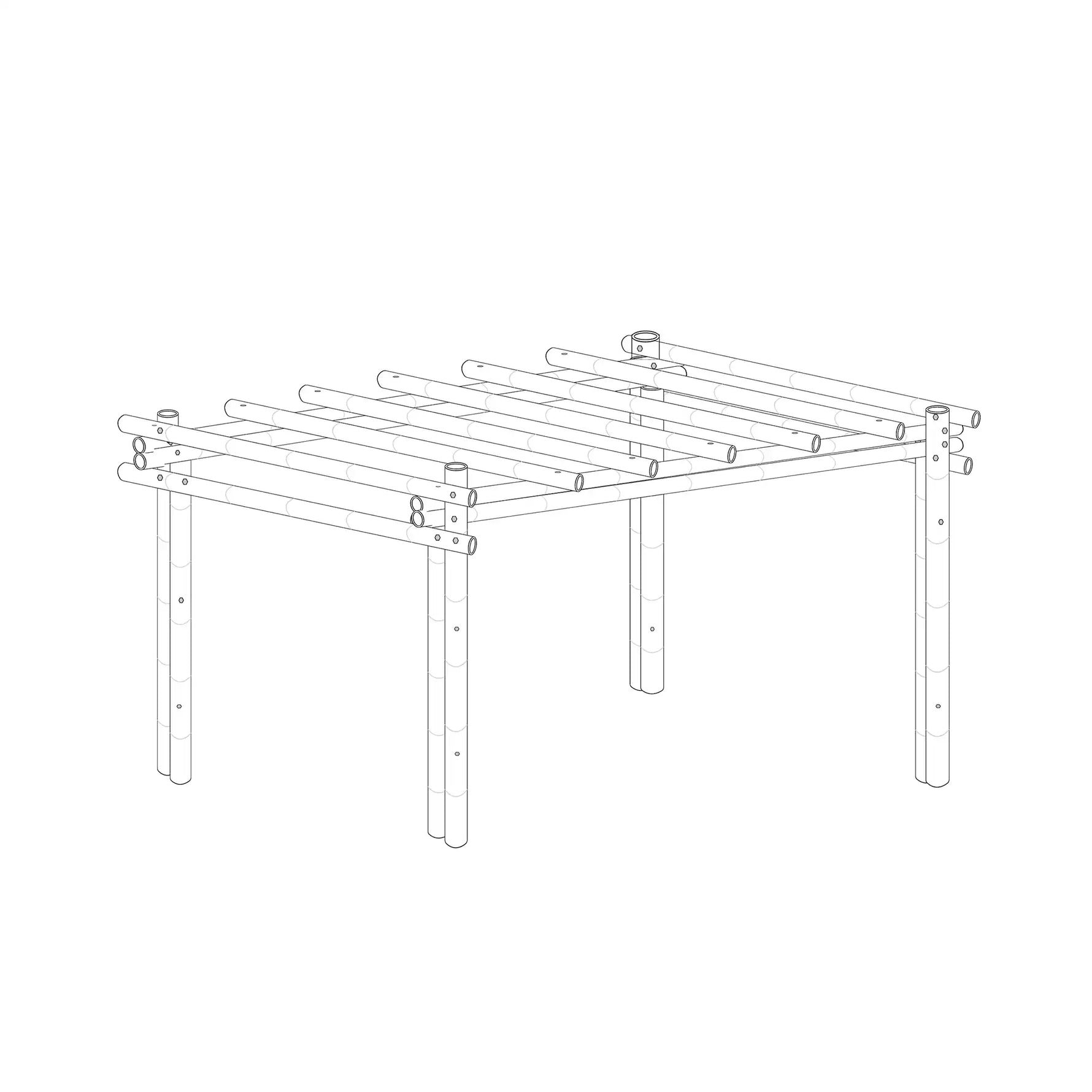 Guadua bamboe pergola calima 4x5