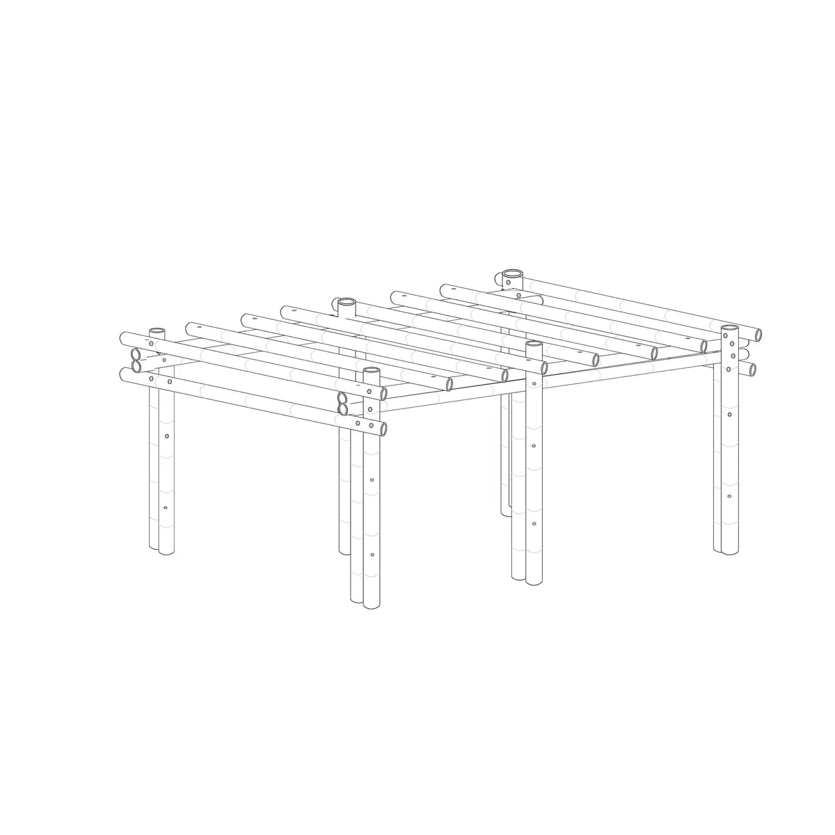 Bamboe prieel calima 5x6