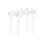 Bamboe pergola java 1x3