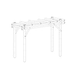 Bamboe pergola java 1x4