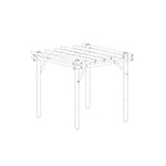 Zwarte bamboe pergola java 4x4