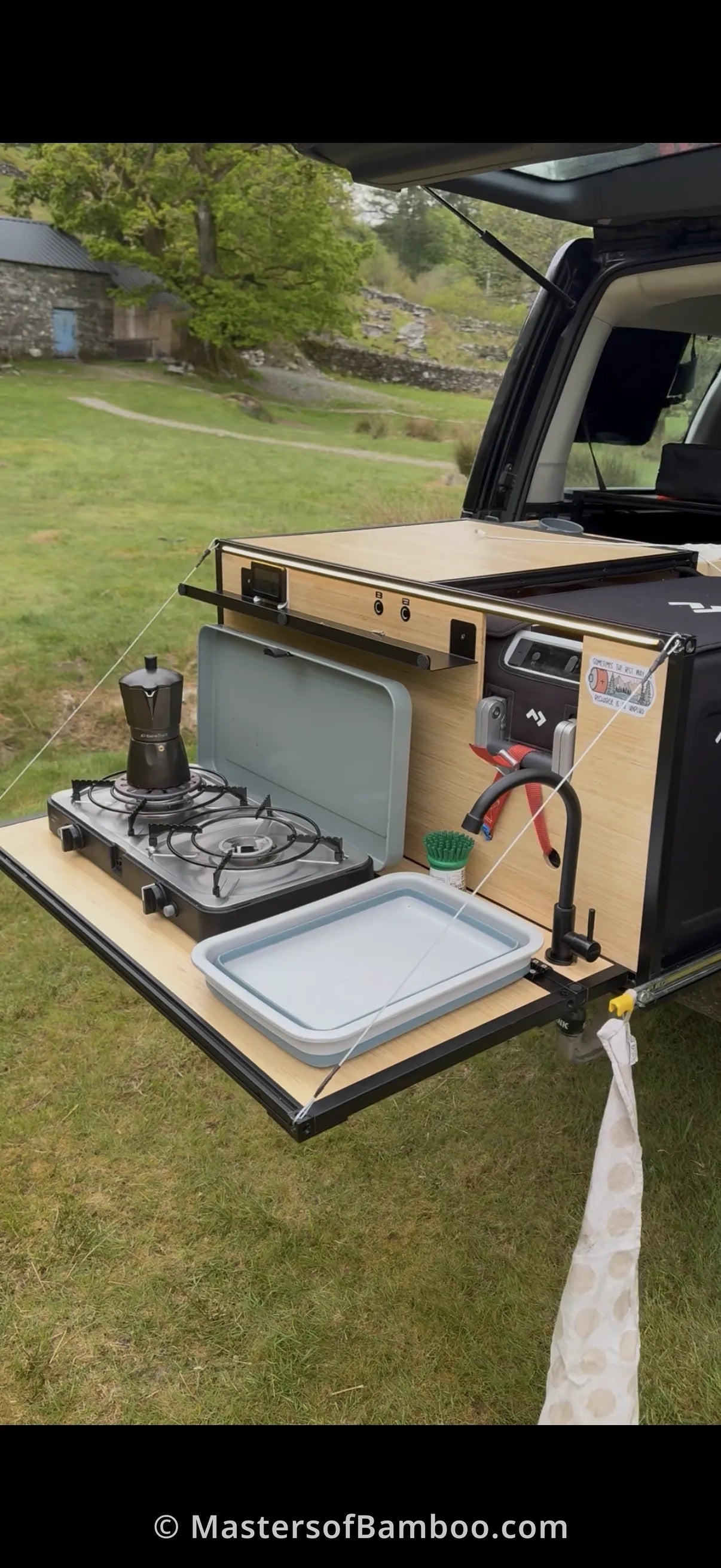 bamboe plaatmateriaal in camper