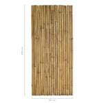 bamboe schutting  budget 200cm naturel zonder touw voorkant
