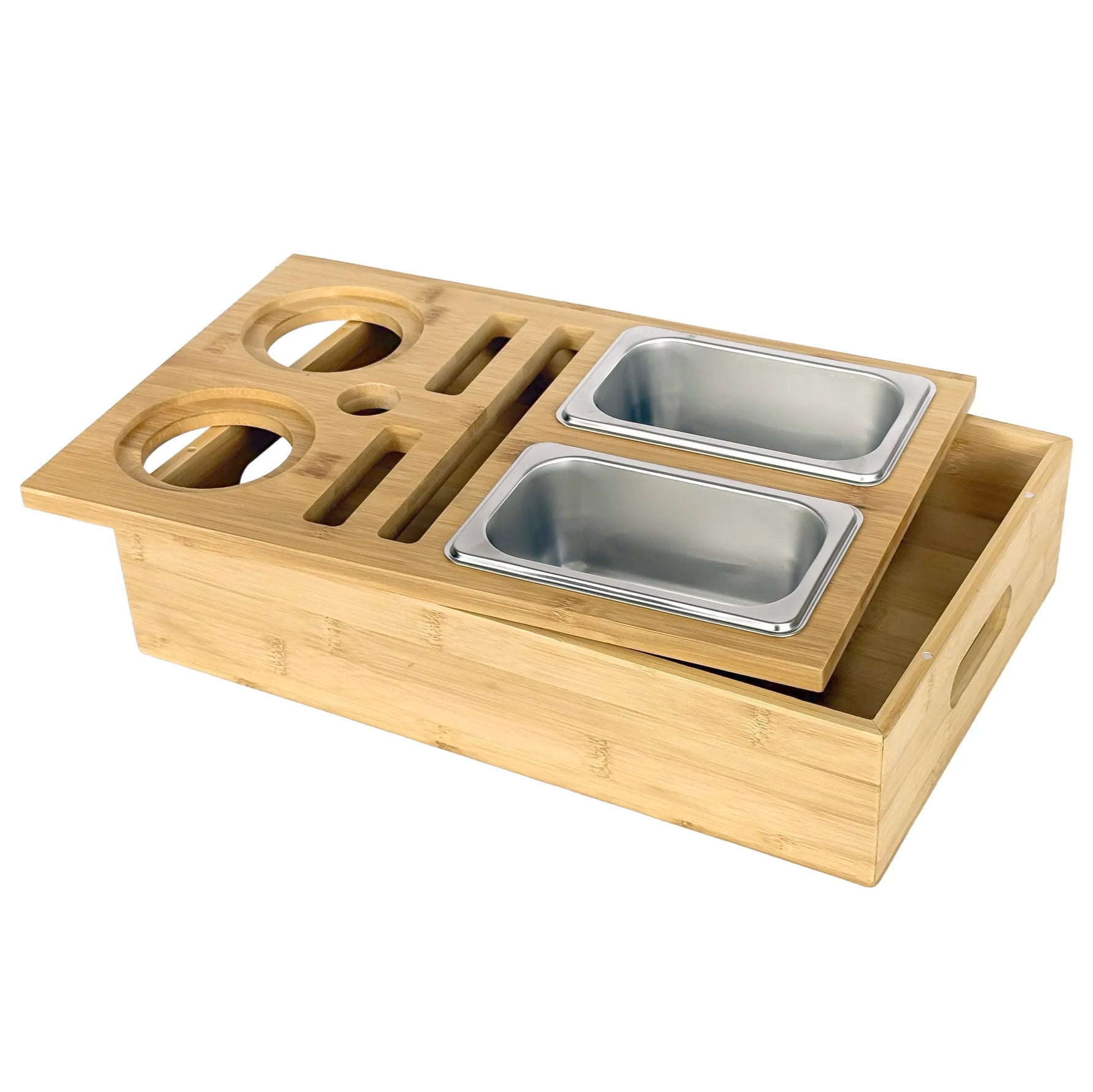 bamboe snackbox leeg en open