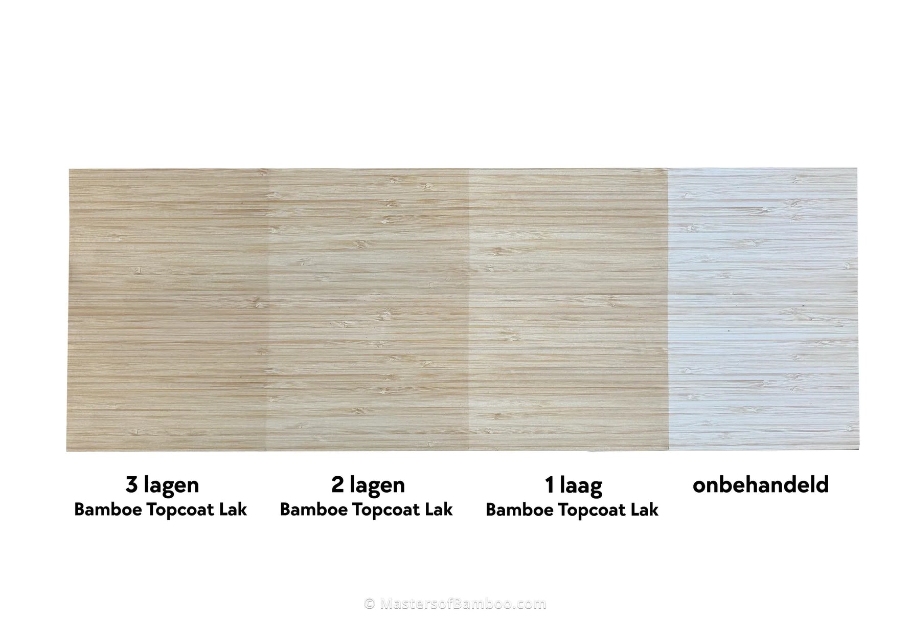bamboe topcoat verschillende lagen