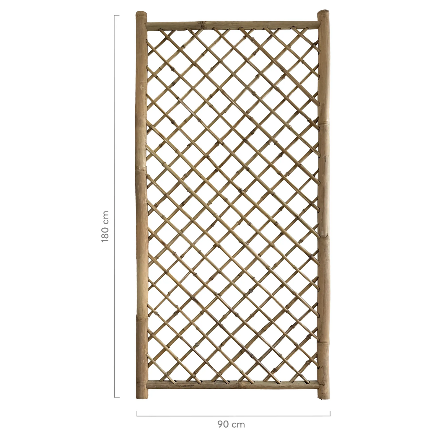 bamboe trellis vooraanzicht 90x180