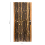 bamboe tuindeur budget zwart hoogtelijn 100x200 cm a