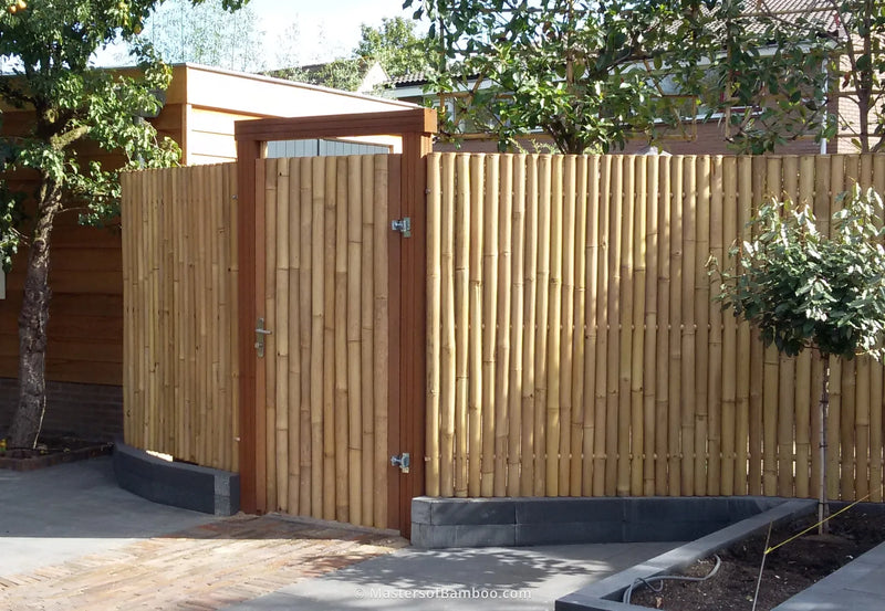 bamboe tuindeur en schutting Giant