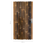 bamboe tuindeur giant zwart hoogtelijn 100x180 cm a
