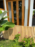 naturel bamboe tuinscherm giant 90cm hoog