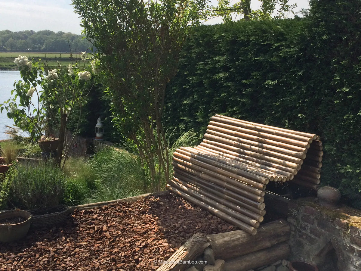 bamboemat deluxe tuinbank