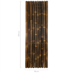 bamboe schutting 270cm hoog