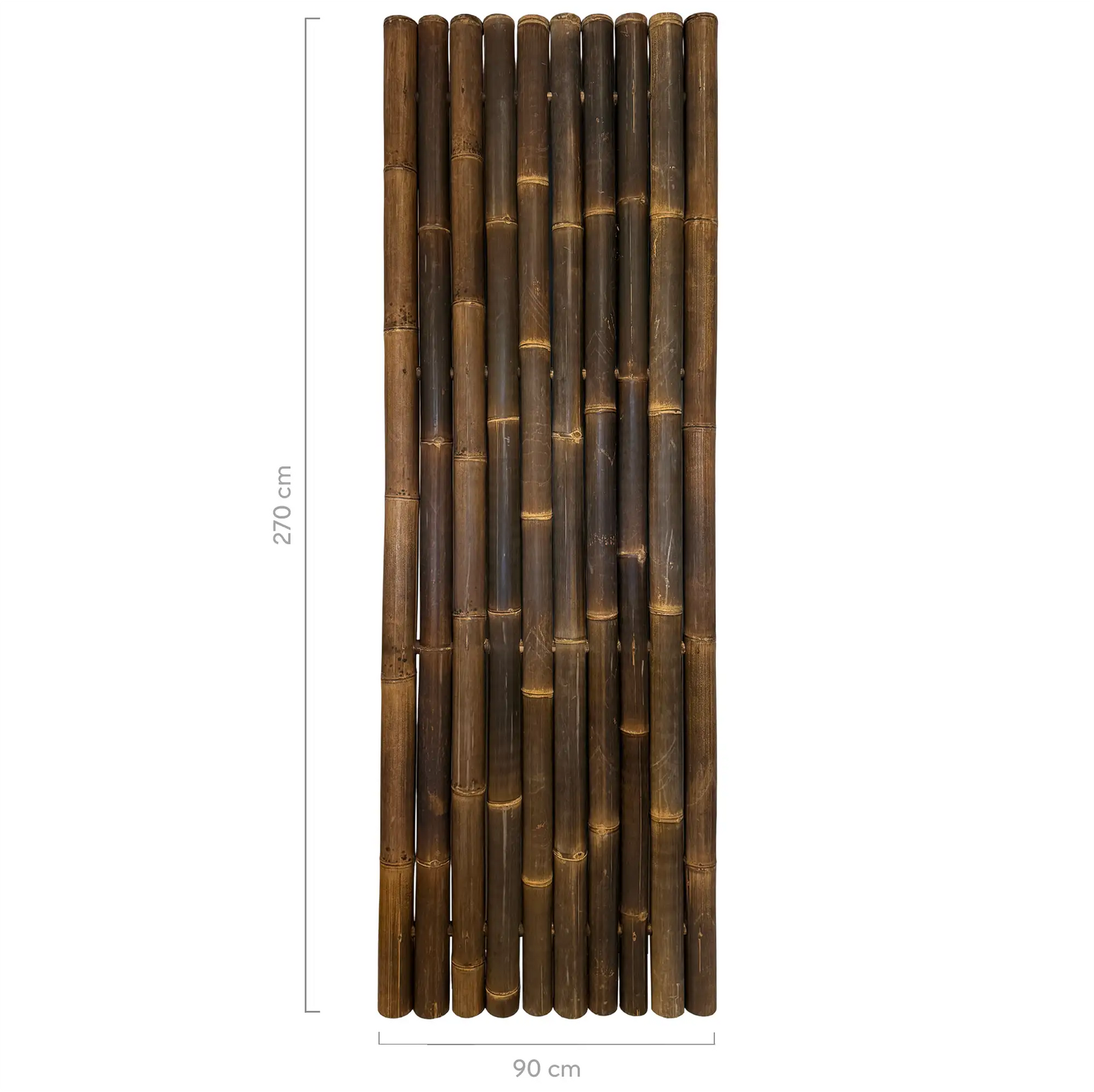 bamboe schutting 270cm hoog