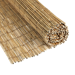 bamboemat natuurlijk opgerold