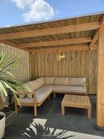 bamboemat muurbekleding naturel