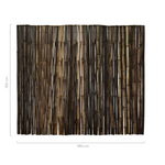 Bamboemat large zwart 180x150cm