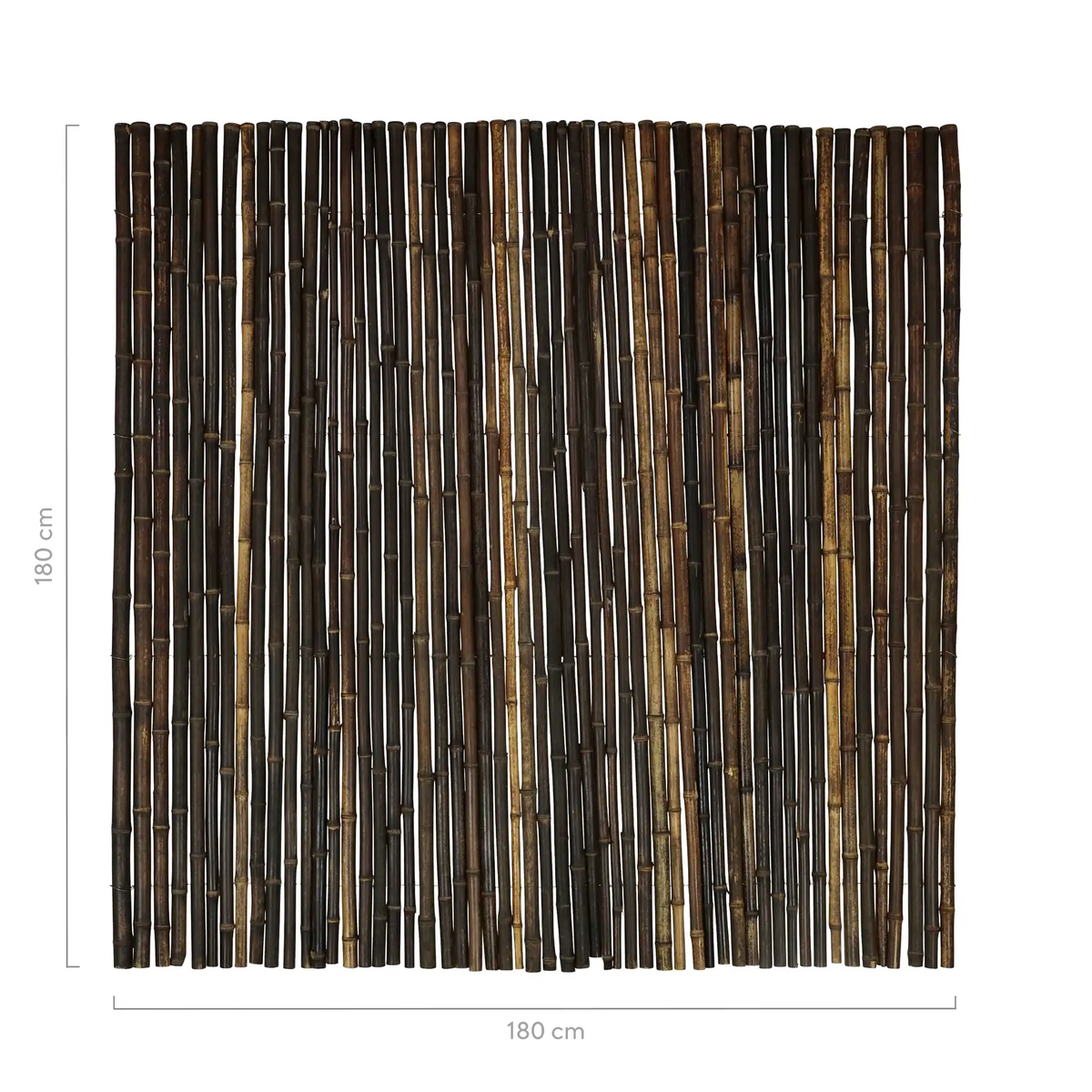 Bamboemat Large zwart 180x180cm
